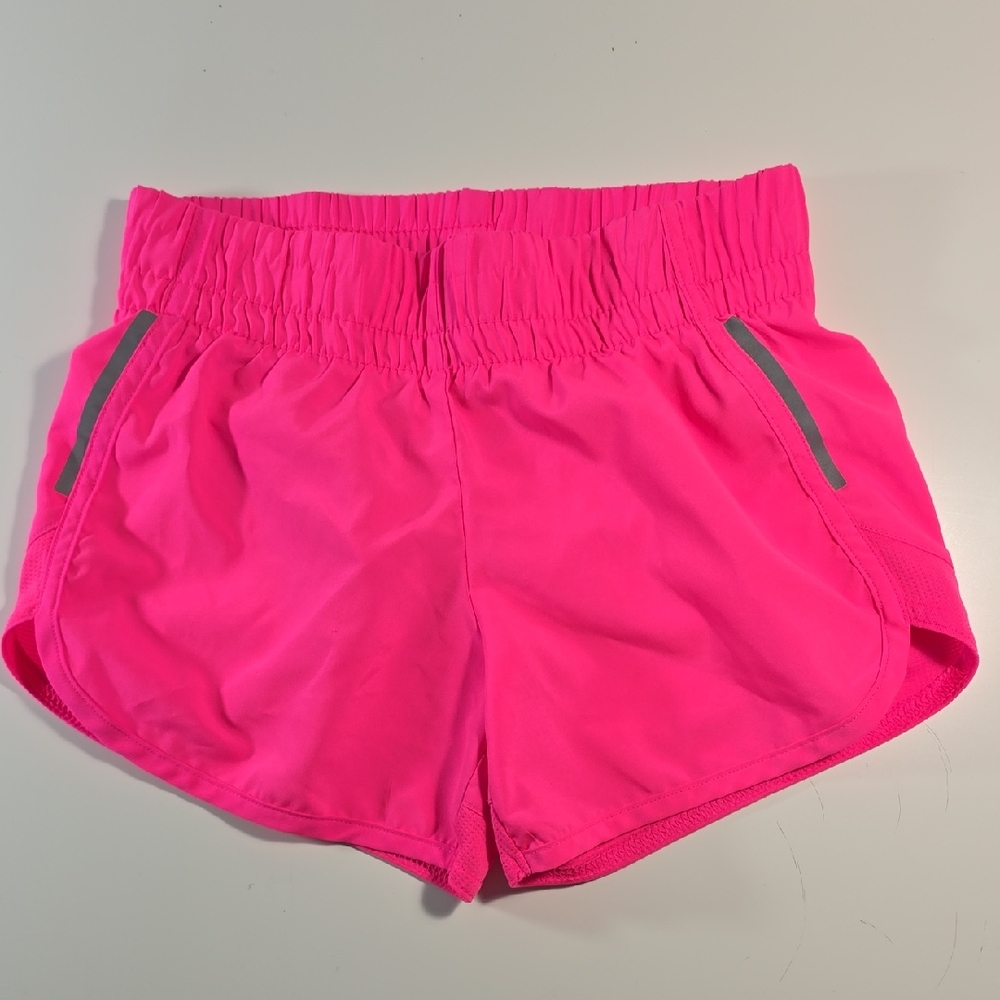 Girls Pink Athletic Swim Shorts